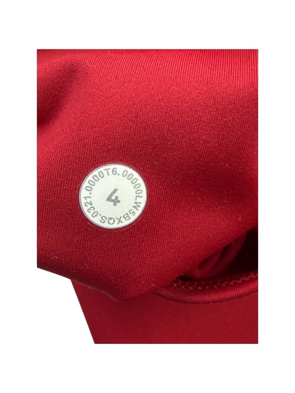 LULULEMON Fast & Free 7/8 Tight II Non-Reflective Nulux 25" Size 4 Dark Red - Picture 8 of 8